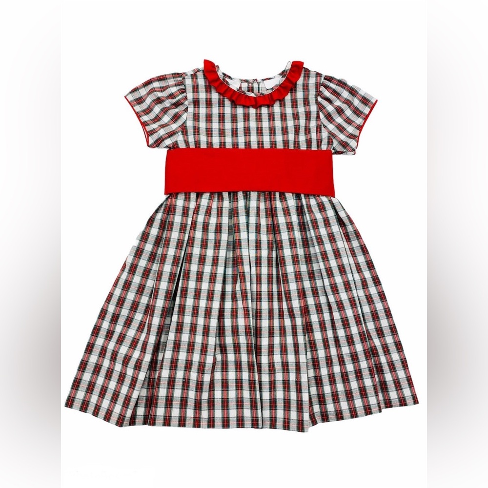 The Best Dressed Child 
Plaid Red and White Kids Dress